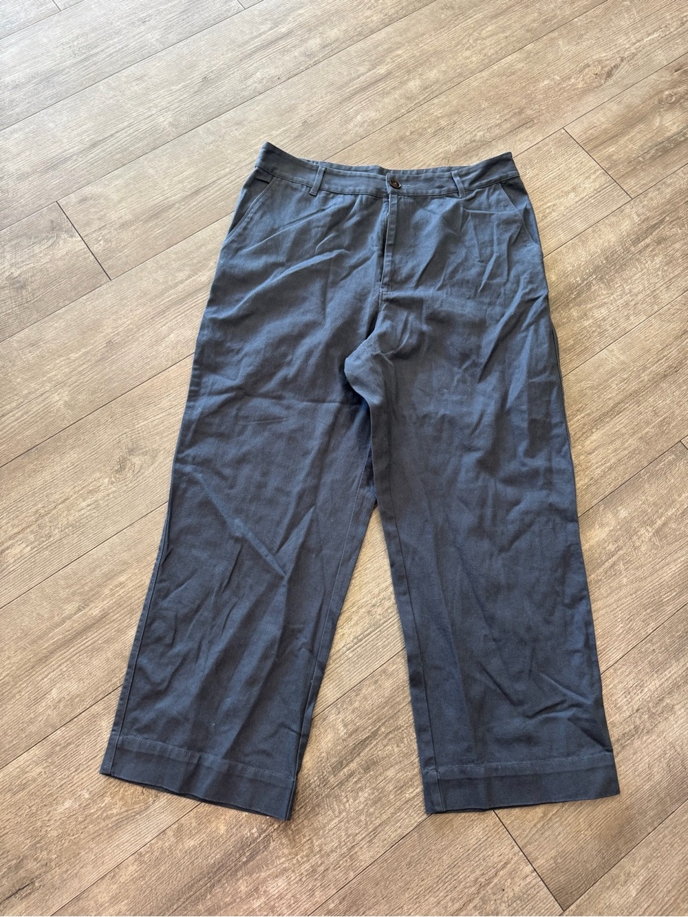 Melrose and Market Navy Wide-Leg Pants